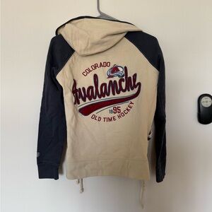 NHL Colorado Avalanche Hoodie - Cream and Black